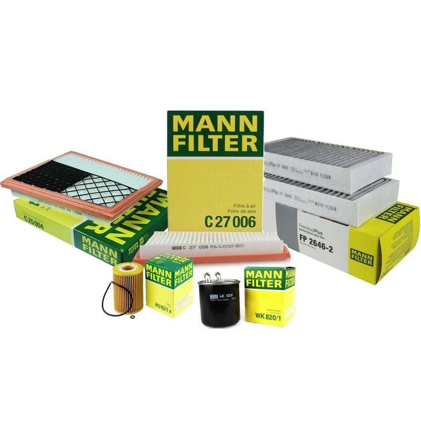 Mercedes Air / Cabin Air / Fuel / Engine Oil Filter Kit 164830021864 - MANN-FILTER 3739330KIT